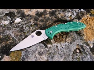 Смотреть только тем, кто ценит в ноже РЕЗ! Spyderco Delica