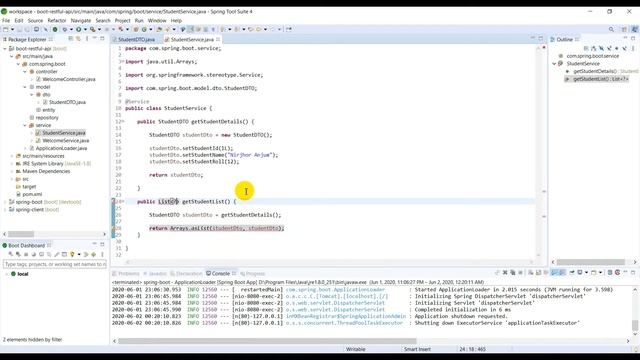 How to create DTO, set and get Data from DTO to Service and finally to Controller смотреть онлайн