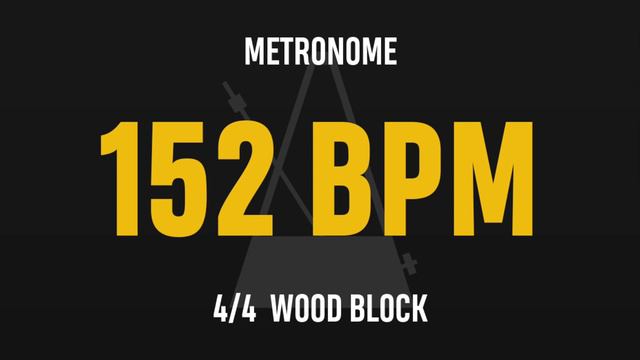 152 BPM 4/4 - Best Metronome (Sound : Wood block) смотреть онлайн
