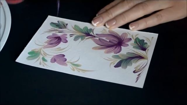 урок Петриковской росписи. простой рисунок сразу кистью смотреть онлайн