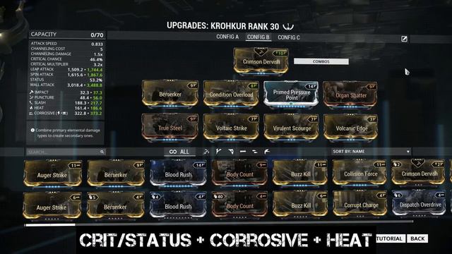 Warframe Krohkur - Crit/Status Hibryd Build смотреть онлайн