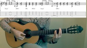 Shape Of My Heart, Guitar cover, tabs