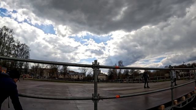 Покатушка на фэтбайке.Исследуем загадочную площадку на городской набережной в Солнечногорске.