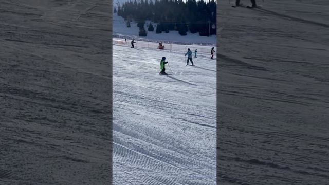 Ski resort Shymbulak. Mountains. February. Алматы. Горнолыжный курорт Чимбулак. Февраль. Наши горы