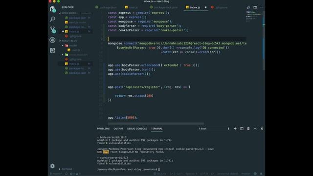 Blog ReactJS NodeJS#8 Register Function using Postman смотреть онлайн