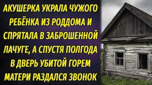 Акушерка украла ребёнка и спрятала в заброшенной лачуге, а спустя полгода в дверь матери позвонили