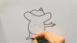 Как Нарисовать ШЕРИФА ДЖЕФФА / HOW To Draw SHERIFF TOADSTER FROM Garten of Banban