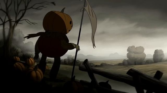 Relaxing over the garden wall music with background rain