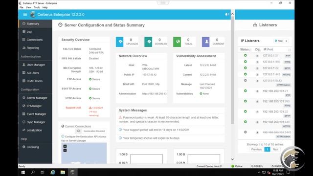 SSH SFTP Public Key Authentication in Cerberus FTP Server