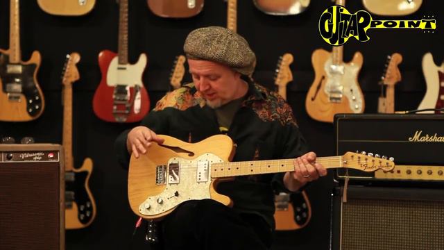 1972 Fender Telecaster Thinline II - Natural / GuitarPoint Maintal / Vintage Guitars смотреть онлайн