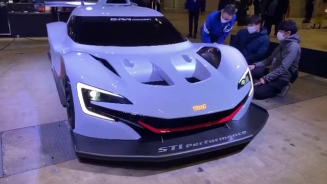 Subaru STi E-RA Concept Tokyo Auto Salon 2022 walk around смотреть онлайн