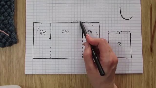 Кардиган из трех прямоугольников