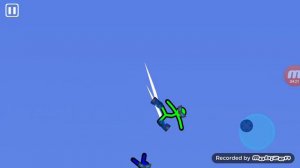 Supreme Duelist Stickmen Зеленый vs синего карта три машины а оружие ботинки