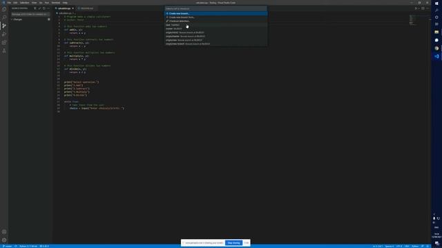 AAE2004 - GitHub Project - VSC Git Branches смотреть онлайн