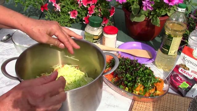 Наивкуснейшие маринованные кабачки по - корейски. Зимой пальчики оближешь!!! смотреть онлайн