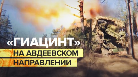 Расчёты гаубиц «Гиацинт-С» уничтожили позиции ВСУ на Авдеевском направлении