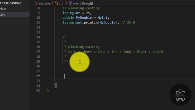 Java Type Casting | Tutorial in Tamil | Tamil Programmer