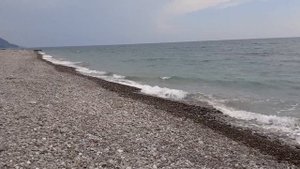 Дикий пляж в п. Солоники недалеко от Лазаревского. Отдых в Краснодарском крае