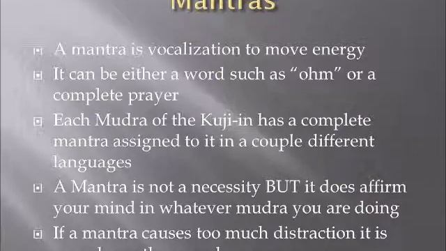 Lesson 2: Intro to Kuji-In 2: Mudra, Mantra, and Mandala смотреть онлайн