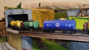 Паровозы 2 х BR55 3784 (Piko Old) +15 грузовых вагонов, H0, 1:87, 28.01.2023г. (4K UHD)