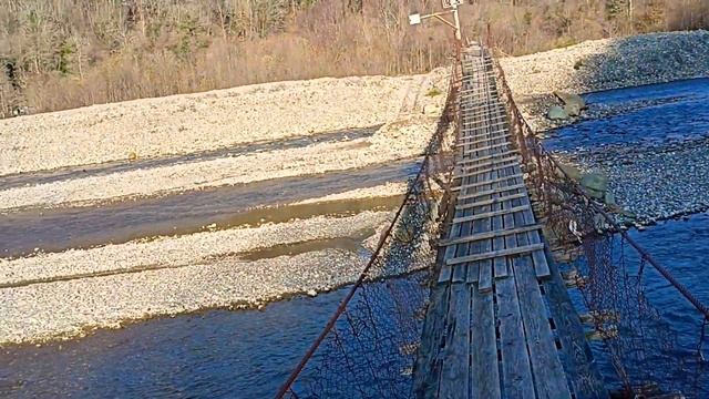 10.12.22 Подвесной Мостик совсем сгнил. Долина Реки Аше, Аул Калеж. Путешествие в Пещеру Ведьм. смотреть онлайн