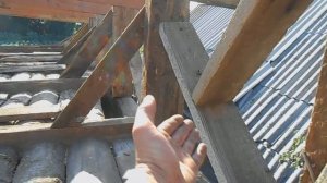 Сарай.Стропильная система односкатной крыши.