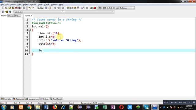 Count number of words in a string in c programming language | by Sanjay Gupta смотреть онлайн