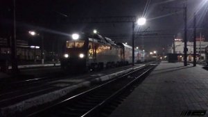 РЖД ЭП20-002 с двухэтажным поездом №104 Адлер - Москва