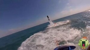 Полёт на flyboard