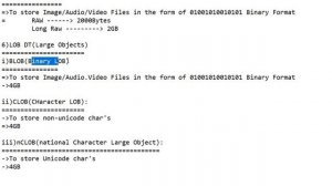 #1.4 raw and long raw data types in oracle SQL | Data Types Oracle SQL