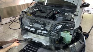 Мойка радиаторов, на Škoda Octavia A7 FL, паром.