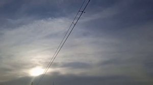 Мощный треск ЛЭП 750 кВ
