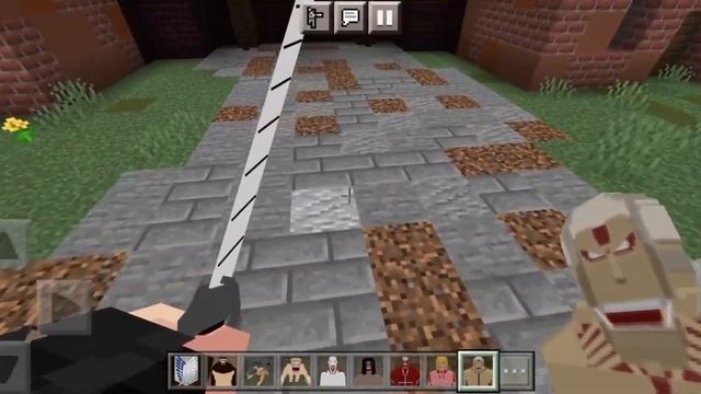 САМЫЙ ЛУЧШИЙ МОД НА АТАКУ ТИТАНОВ В МАЙНКРАФТ PE | ATTACK ON TITAN | смотреть онлайн