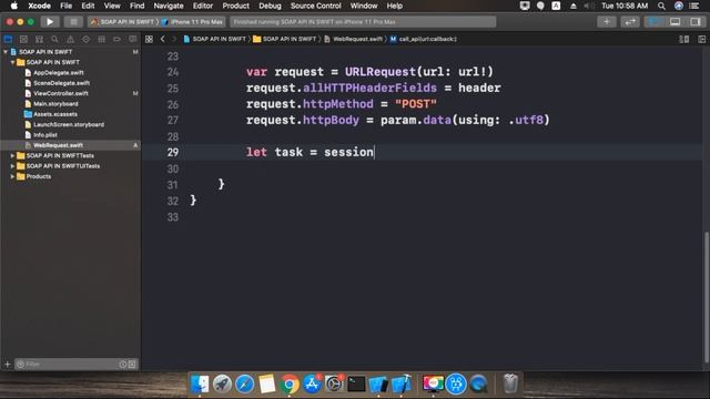 Learn SOAP API Calling Using URLRequest In Swift смотреть онлайн