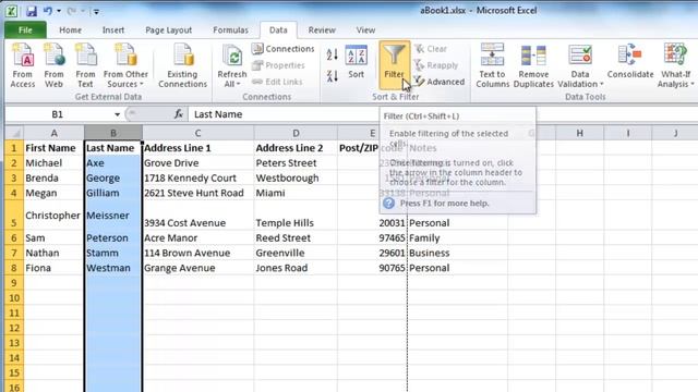 How to Make Excel 2010 Sortable List смотреть онлайн