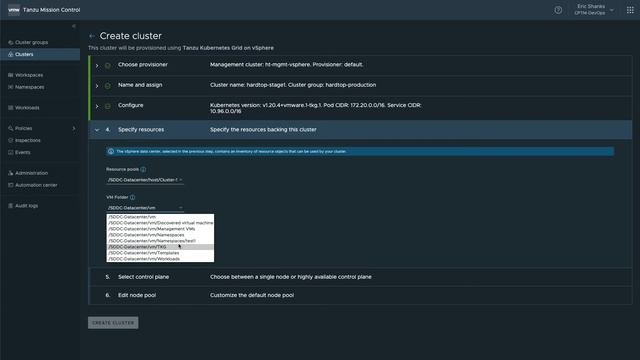 Tanzu Kubernetes Clusters deployed through Tanzu Mission Control смотреть онлайн