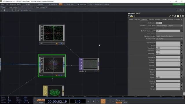 Touchdesigner Tutorial - Displaced Instancing | [Beginner]