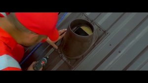 Монтаж выхода вытяжки МП MAXI