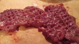 Отбивные из куриной печени в овсяных отрубях
