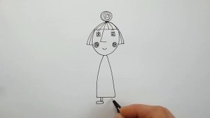 Как Нарисовать Няню Плам поэтапно - Рисуем Маленькое королевство Бена и Холли - Рисование для детей