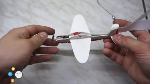 Самолет с моторчиком на леске своими руками