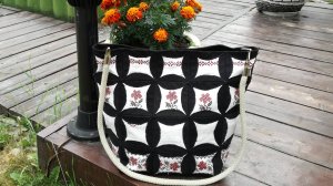 Сумка из старых черных джинсов #2.