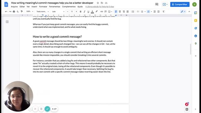 How Writing Meaningful Commit Messages Helps You be a Better Developer смотреть онлайн