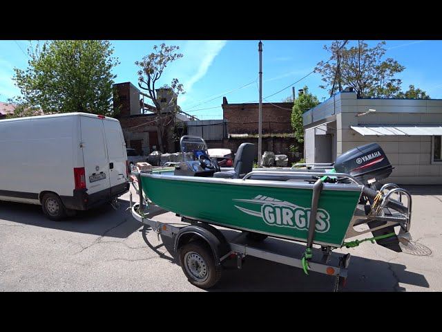 Отгрузка лодки Girgis 390DK+ Yamaha 30лс. Центральная консоль. Новый Владимир)