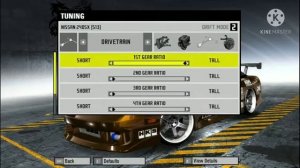 NFS Pro Street: drift setup
