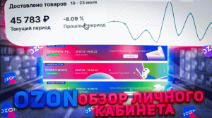 OZON Личный кабинет для продавцов, обзор