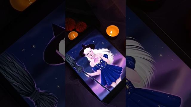 Готовы к Хэллоуину?#ведьмочка #магия #halloween #witchillustration смотреть онлайн