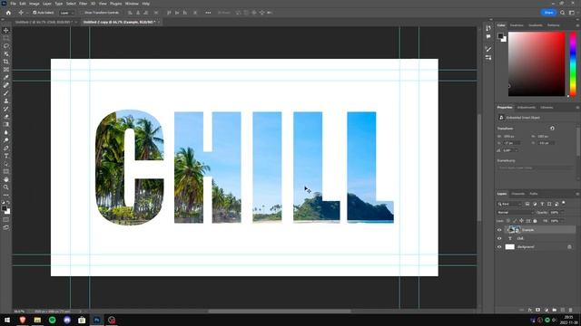 How to put an IMAGE in TEXT In Photoshop 2023