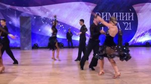 Зимний бал 2021 ProAm Павел Сажников—Анна Андреева, Samba
