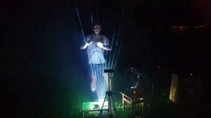 Лазерная арфа.  Laserharp